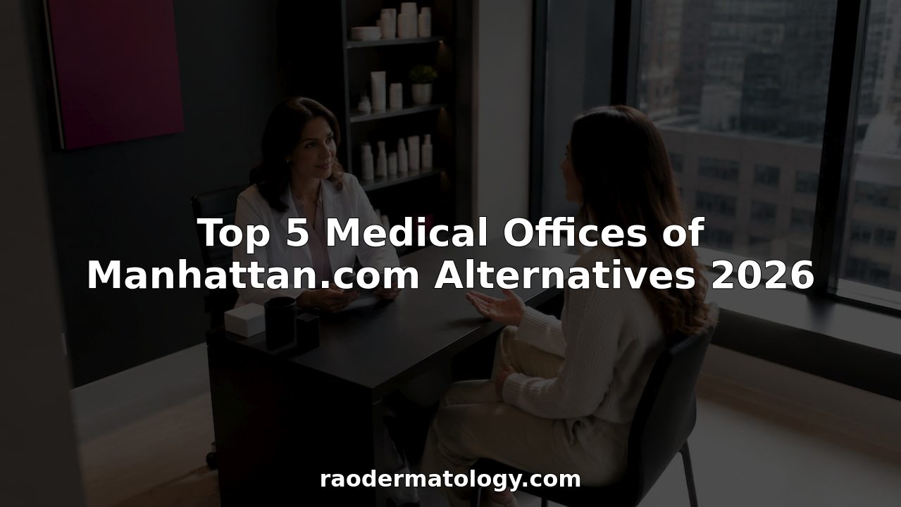 Dermatologist consulting patient in Manhattan clinic