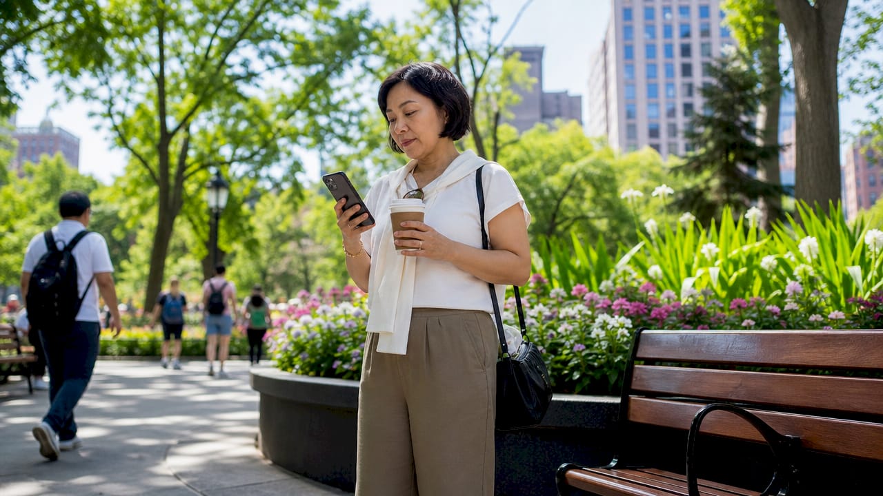 Customer encountering consistent brand touchpoints