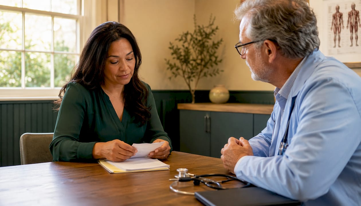 Patient hands showing trust in local clinic care
