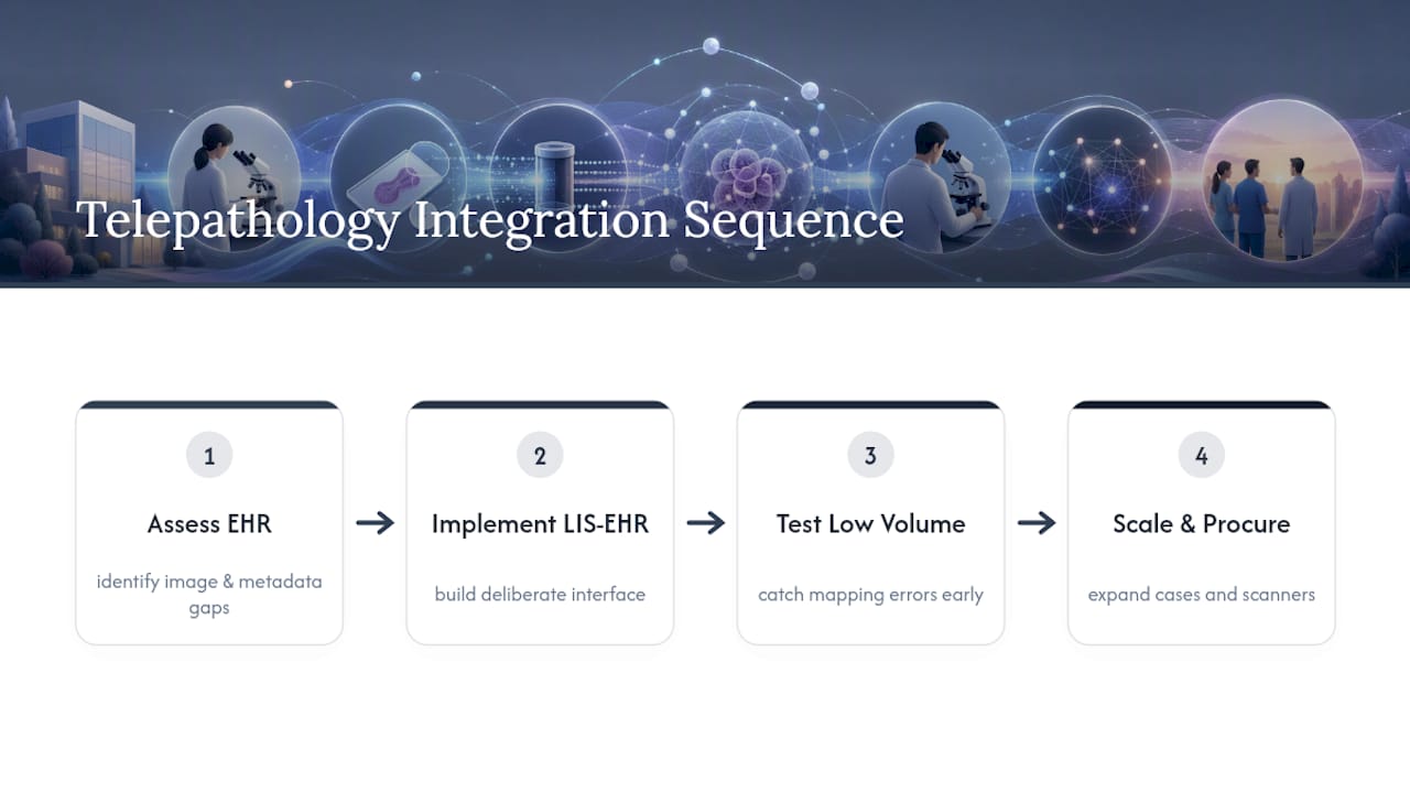 What Happens When Telepathology Meets Your EHR System? — overview diagram