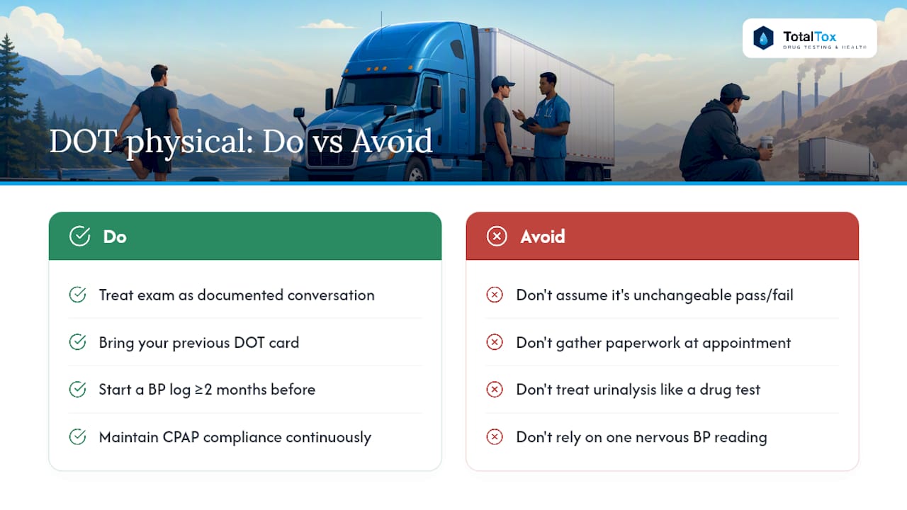 What Drivers Get Wrong About DOT Physical Prep — overview diagram