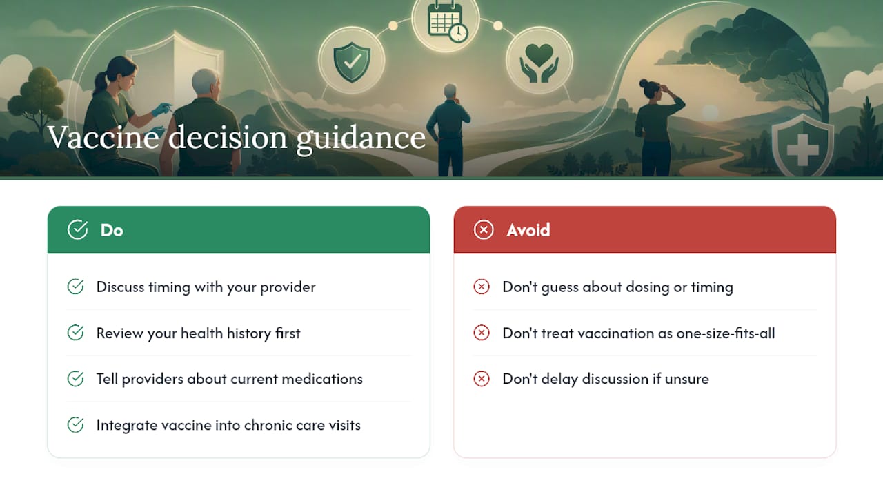Garden State Medical Group's Perspective on Vaccine Decisions — overview diagram