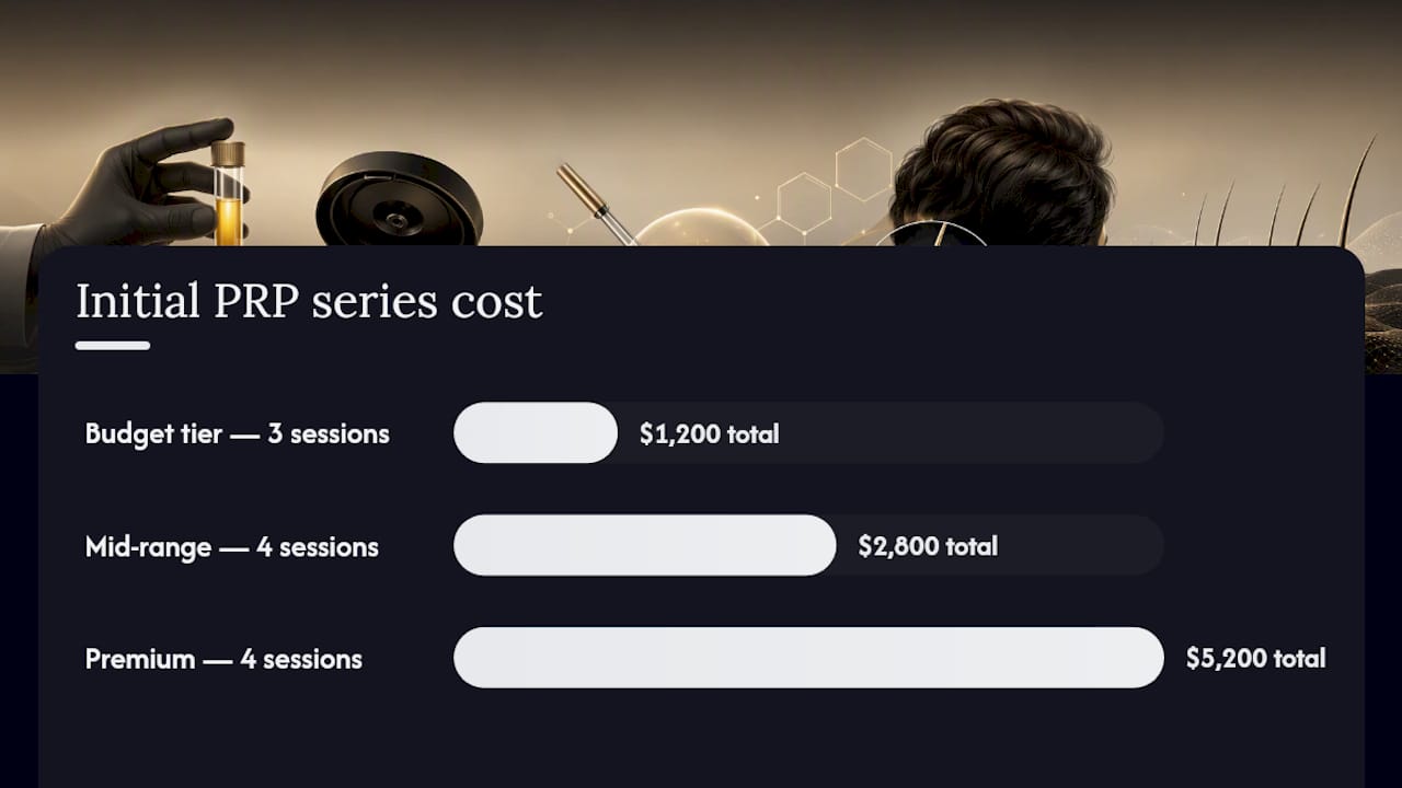 PRP initial series and maintenance cost flow