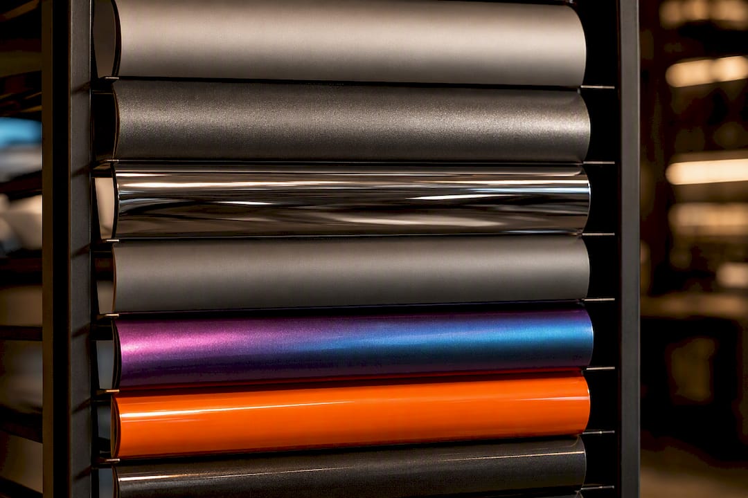 Matte gloss and specialty vinyl samples