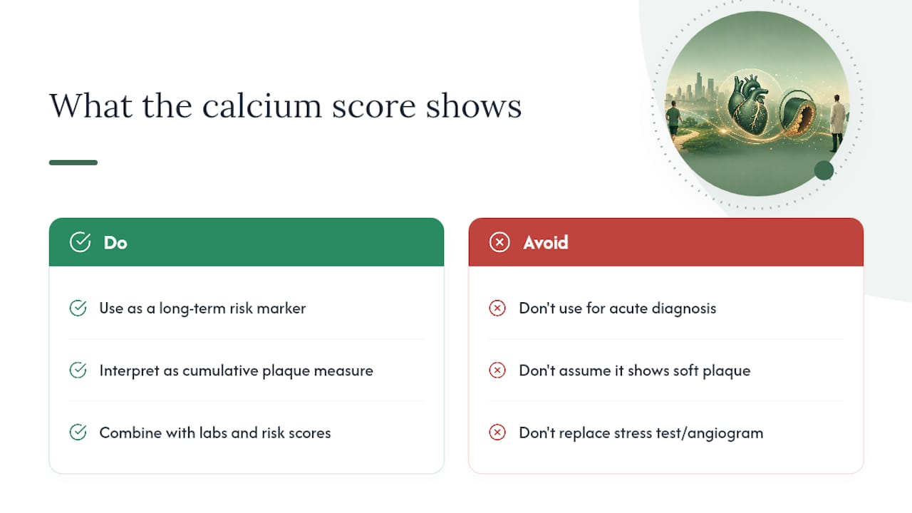 What Does the Coronary Calcium Score Actually Measure? — overview diagram