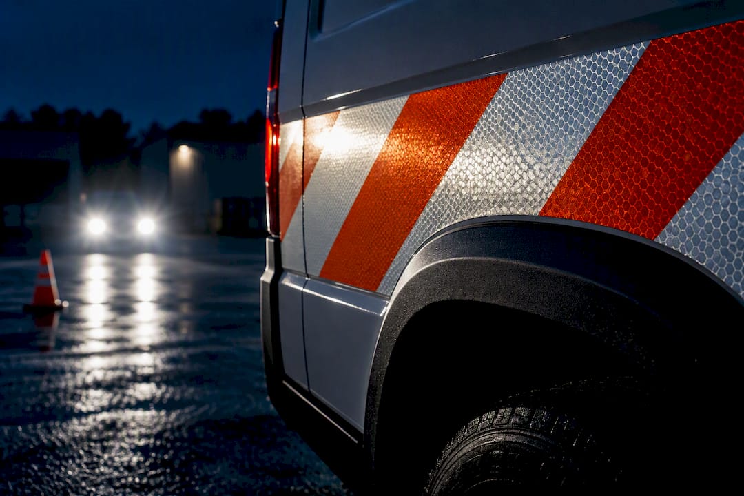 Double Detection Distance at Night: Reflective Vinyl for Fleets