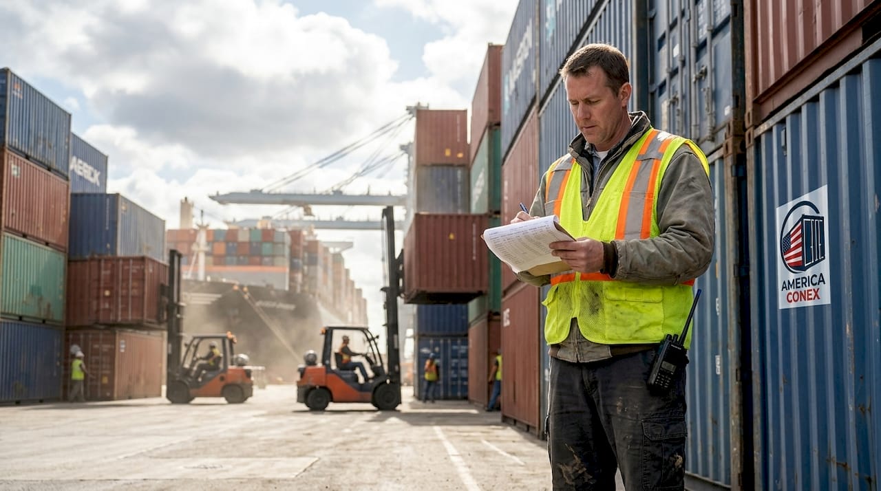 Supervisor monitoring normalized port container activity