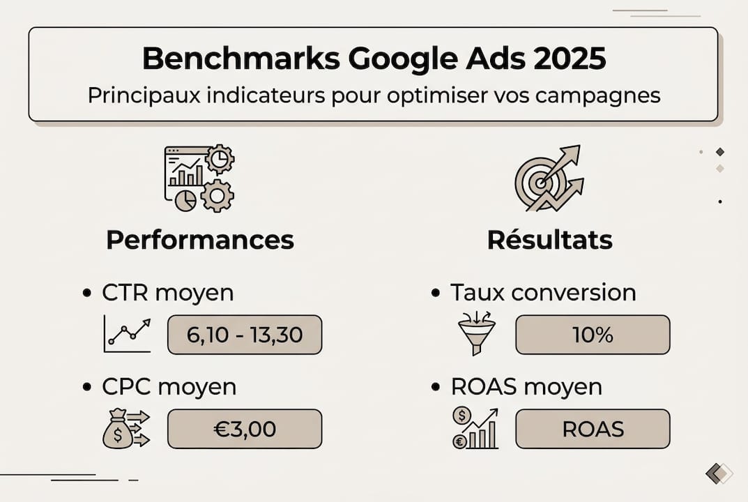 Panorama des chiffres clés Google Ads en infographie