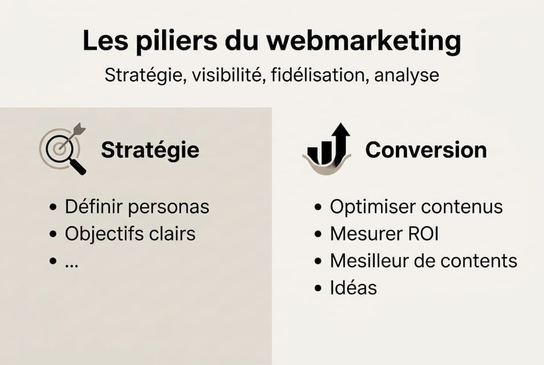 Infographie : les fondamentaux du webmarketing pour booster la conversion