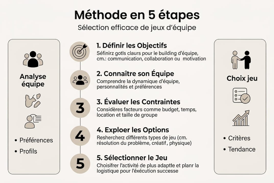 Infographie : comment choisir efficacement les jeux pour votre équipe