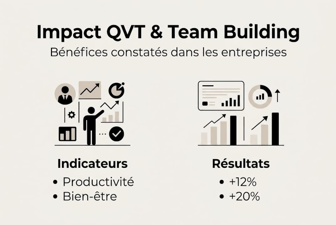 Infographie : l’impact concret du team building sur la qualité de vie au travail