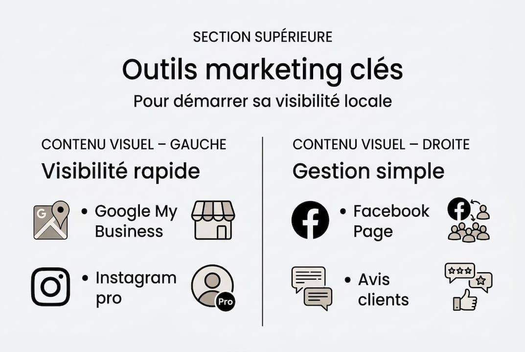 Infographie : les outils digitaux indispensables pour booster la visibilité des artisans