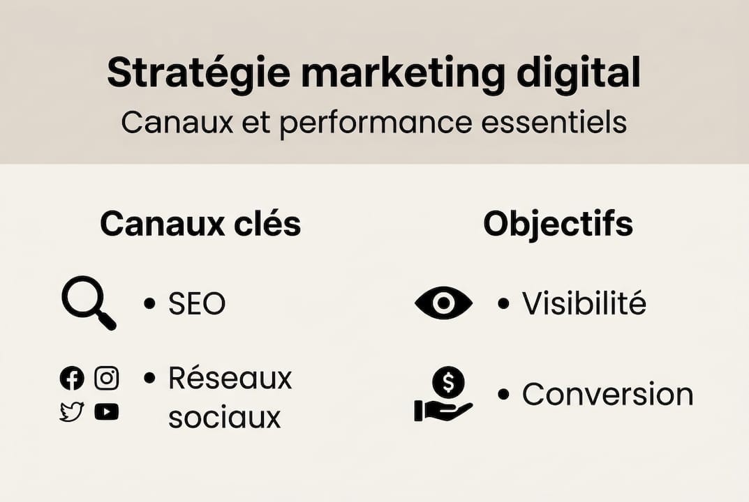 Découvrez en un clin d’œil les fondamentaux du marketing digital grâce à notre infographie.