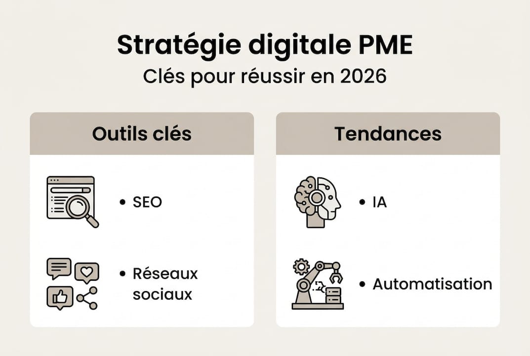 Les essentiels d’une stratégie digitale réussie pour les PME : l’infographie à ne pas manquer