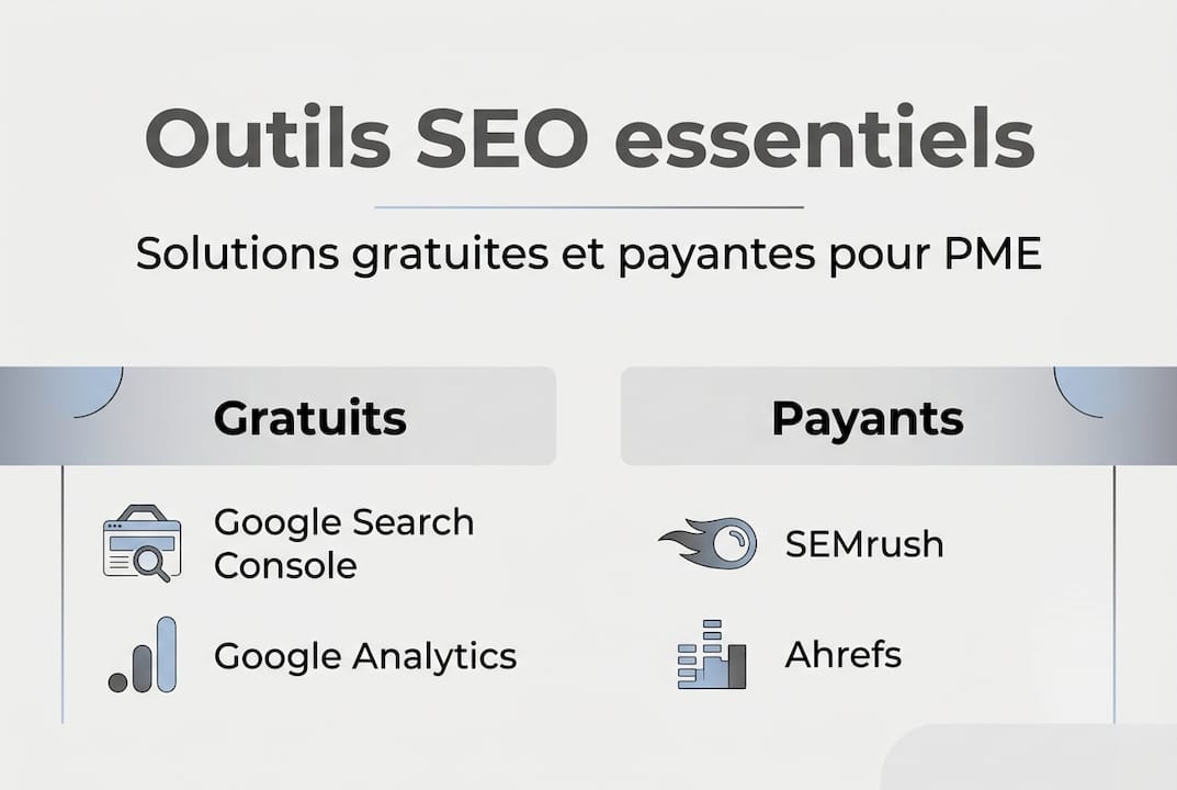 Infographie : les meilleurs outils SEO gratuits et payants pour les petites entreprises
