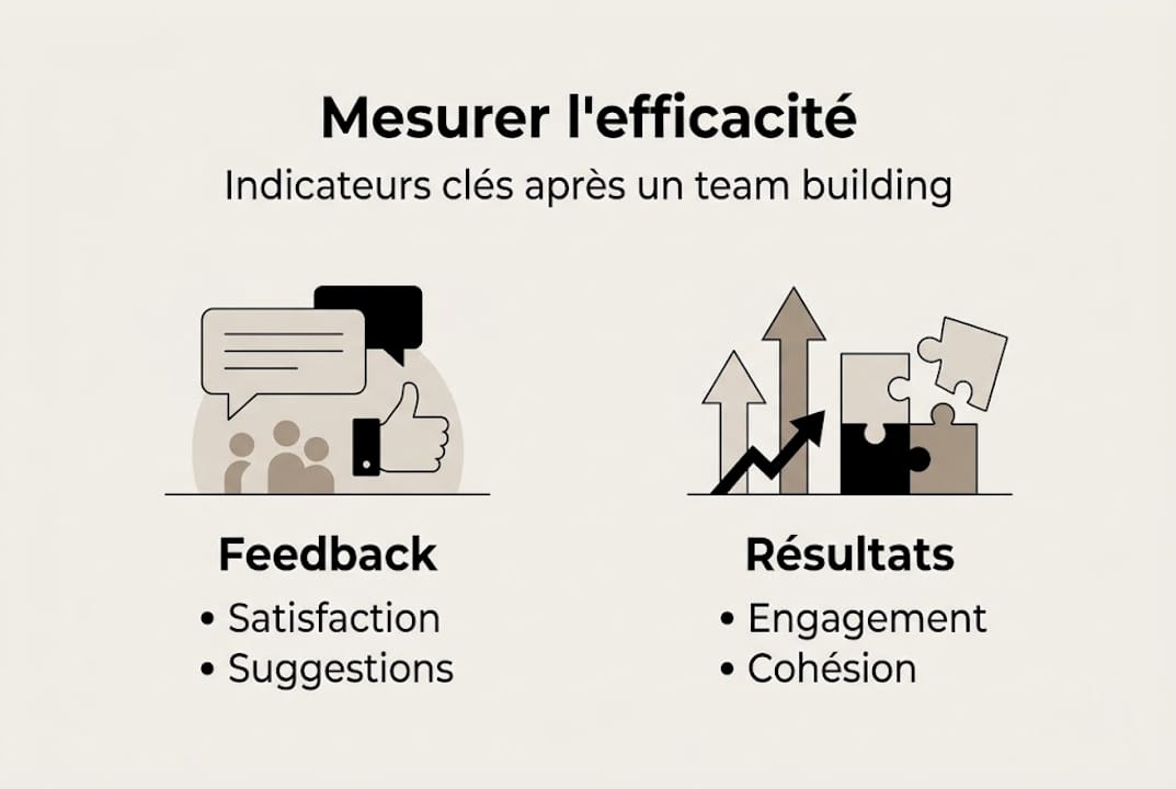 Les principaux indicateurs à suivre après une session de team building – infographie