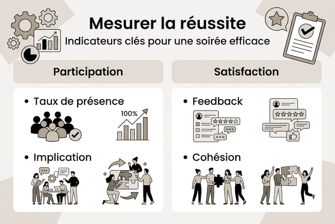 Visuel sur les principaux critères qui reflètent la cohésion au sein d’une équipe