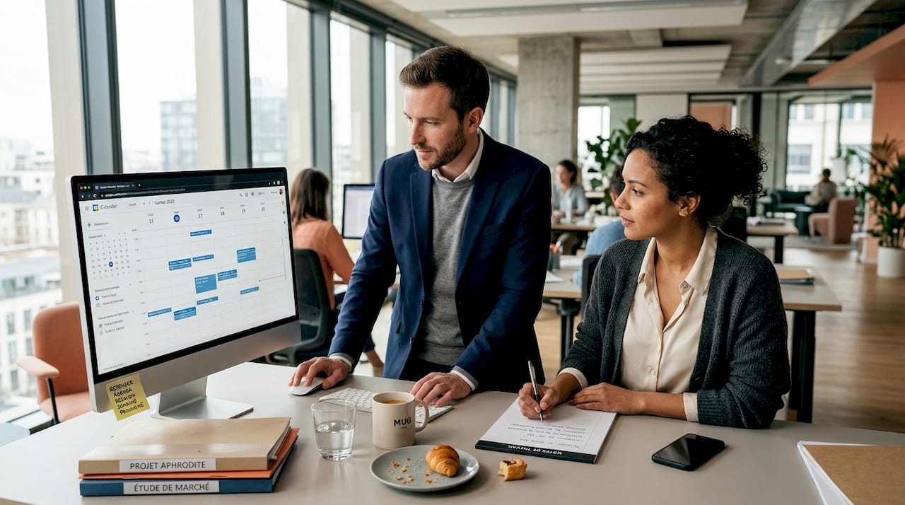 Réunion d’équipe sur les solutions marketing multicanal adaptées aux PME