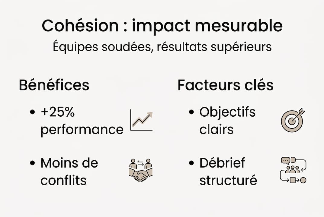 Infographie : Les bénéfices d’une équipe soudée au travail