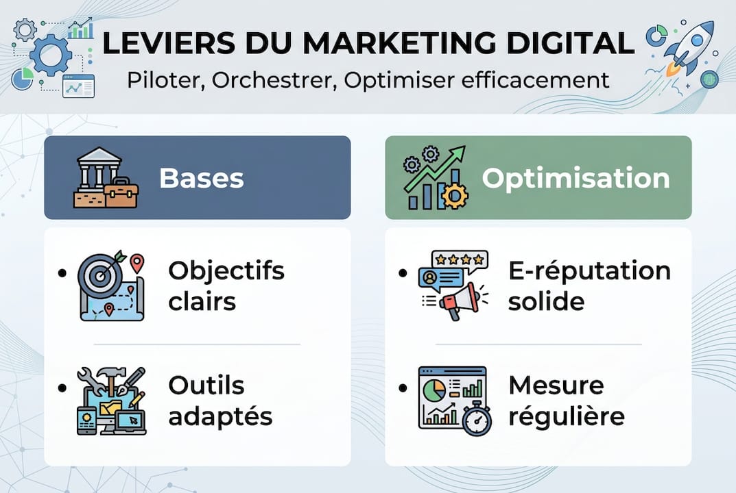 Infographie : les leviers incontournables du marketing digital pour les PME