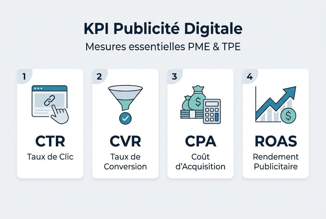 Infographie : les indicateurs de performance essentiels pour la publicité des PME
