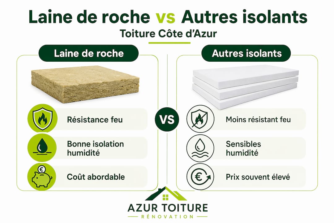 Infographie : le match entre la laine de roche et les autres isolants
