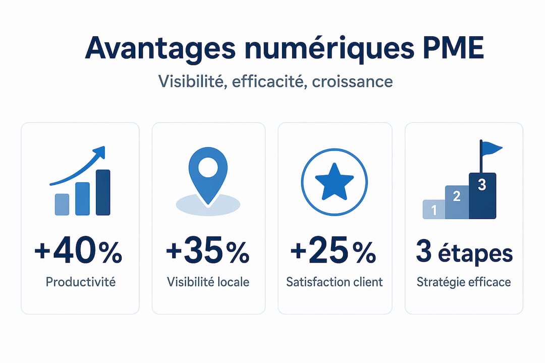 Infographie : les chiffres clés sur les gains de la digitalisation pour les PME