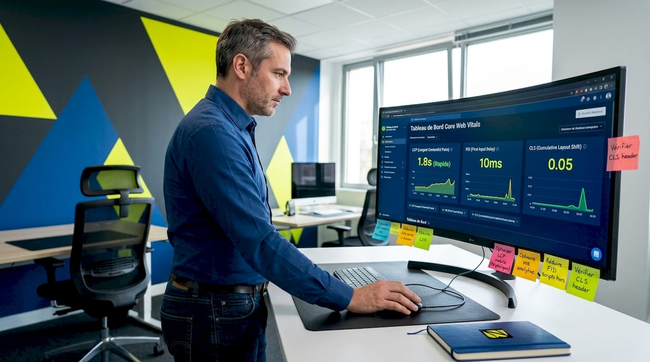 Expert en expérience utilisateur optimisant les indicateurs de performance d’un site web