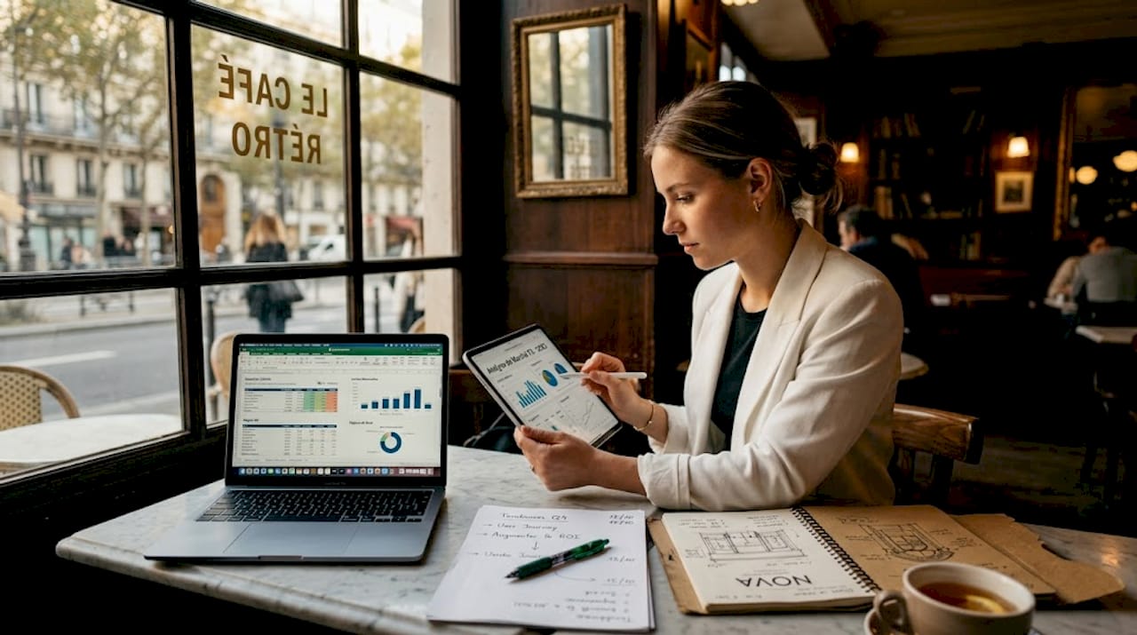 Salariée d’une PME travaillant au quotidien avec des outils numériques