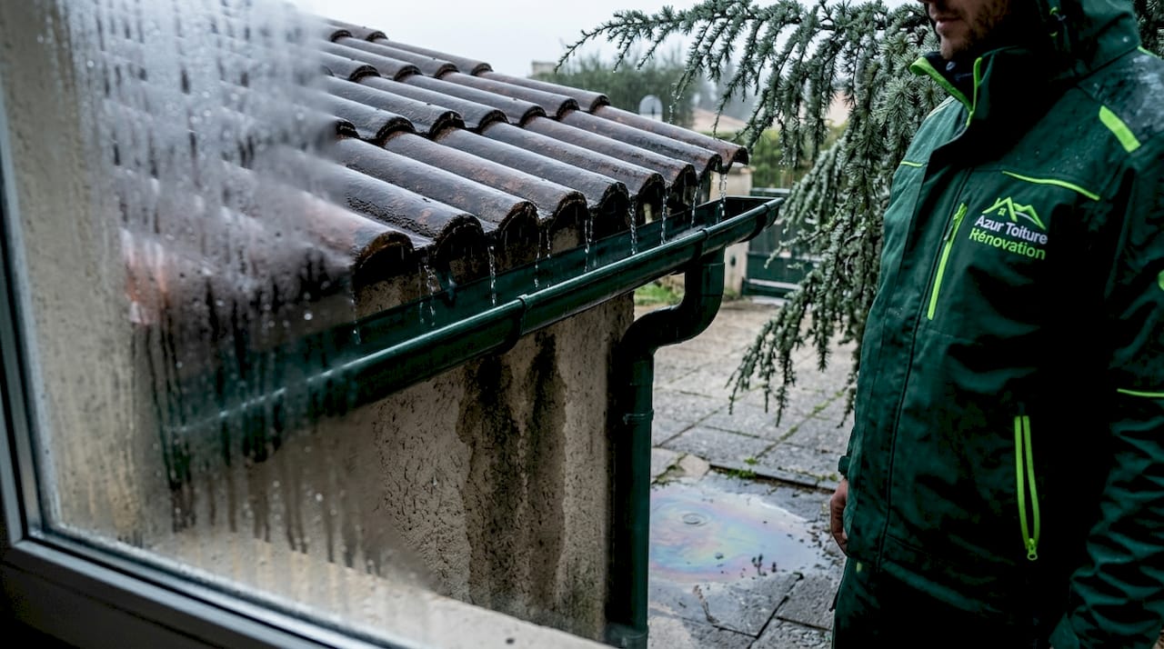 En hiver, l’humidité et l’eau de pluie s’accumulent facilement sur les toits en tuiles, ce qui peut fragiliser la toiture et favoriser l’apparition de mousses.