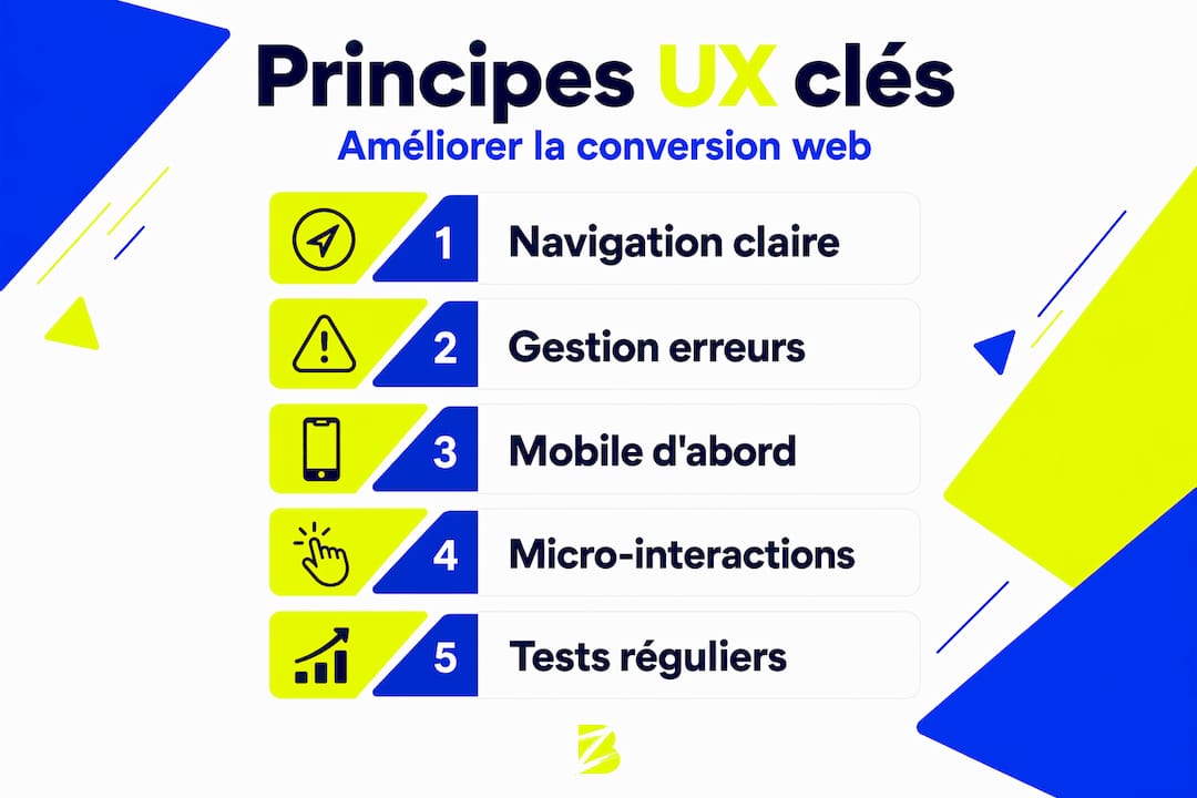 Infographie : les fondamentaux de l’UX pour booster la conversion sur le web