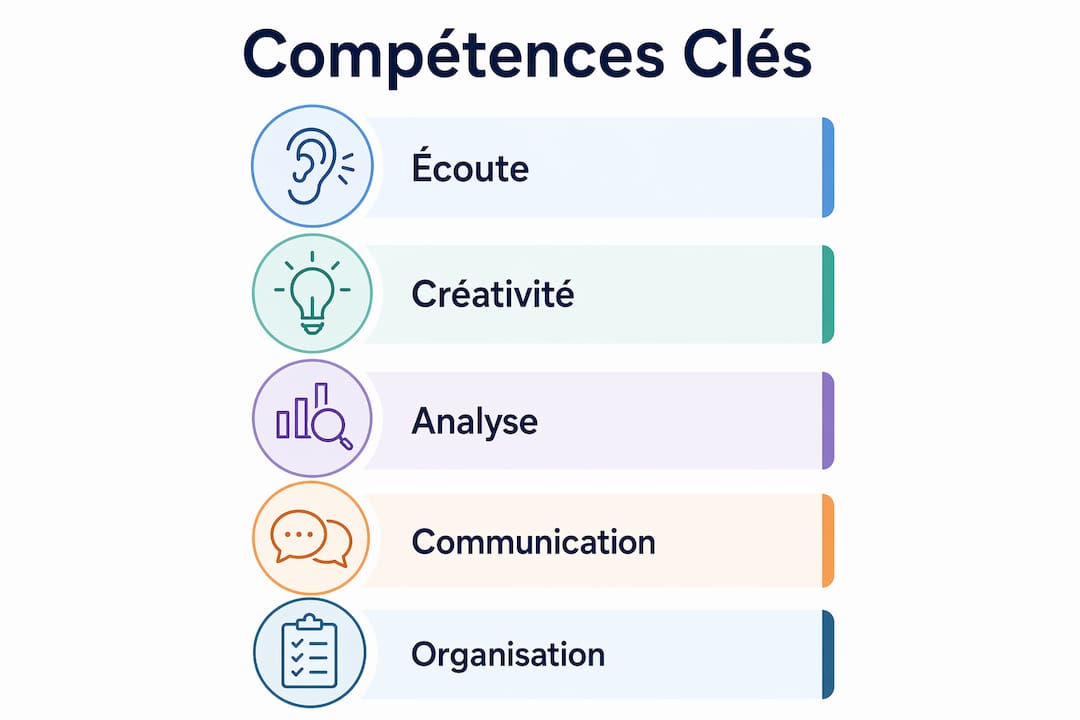 Infographie : les compétences indispensables du community manager