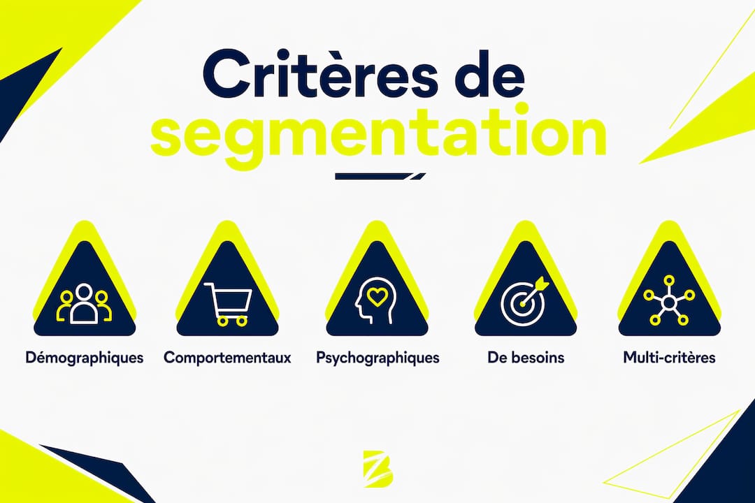 Découvrez en un coup d’œil les principaux critères pour segmenter efficacement votre marché grâce à cette infographie.