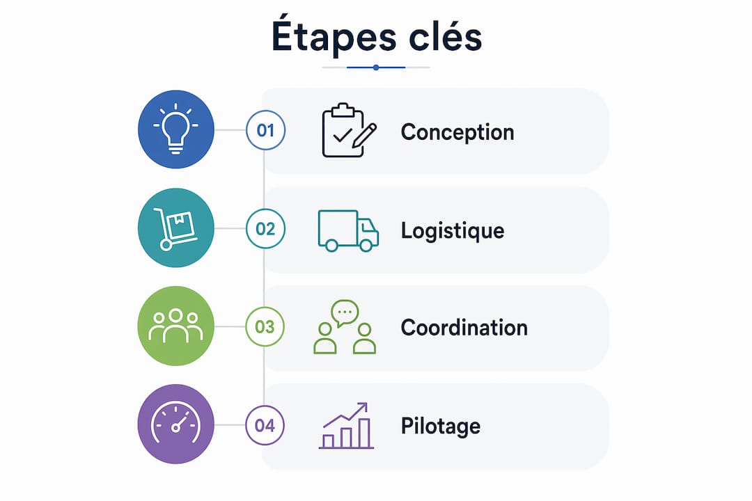 Infographie : les étapes incontournables pour réussir l’animation de votre événement