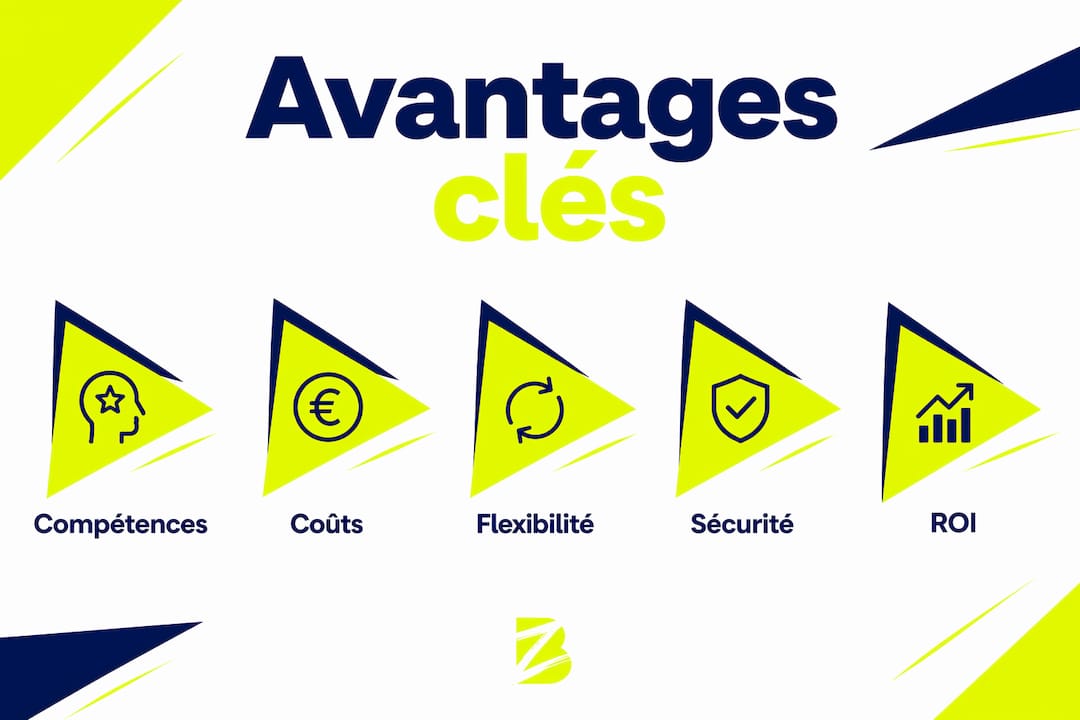 Visualisation des bénéfices de l’externalisation numérique
