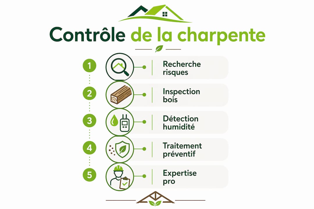 Les différentes étapes clés pour inspecter une charpente en un coup d’œil