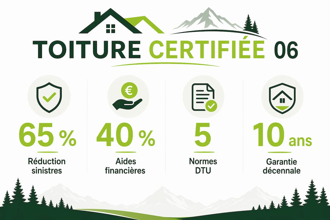 Découvrez en un coup d'œil les chiffres clés de Toiture Certifiée 06 grâce à notre infographie.