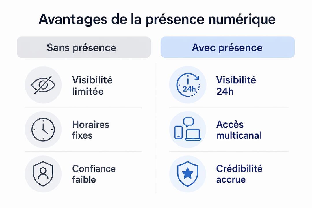 Infographie : les bénéfices d’une présence en ligne pour les petites entreprises