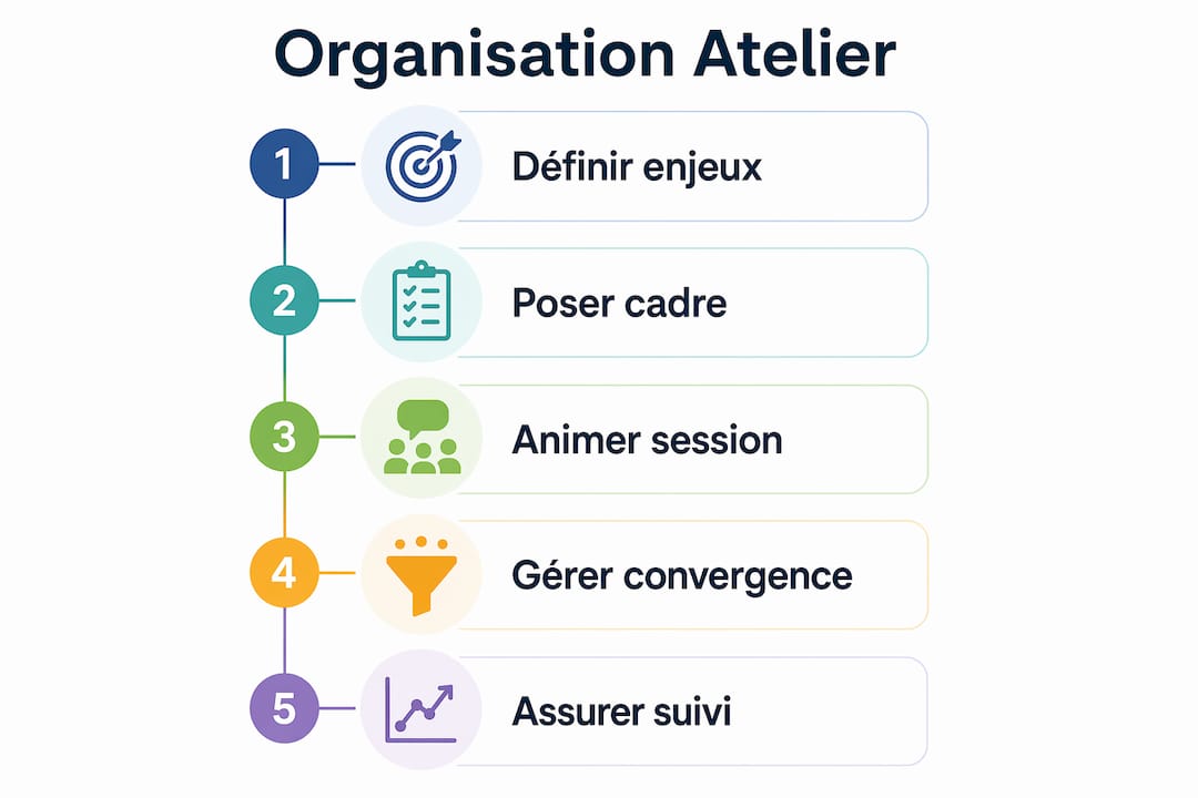 Infographie : les clés pour réussir l’organisation d’un atelier participatif