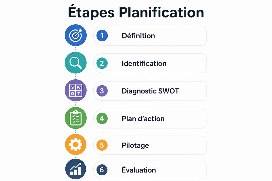Infographie : les étapes clés pour organiser l’activité de votre entreprise