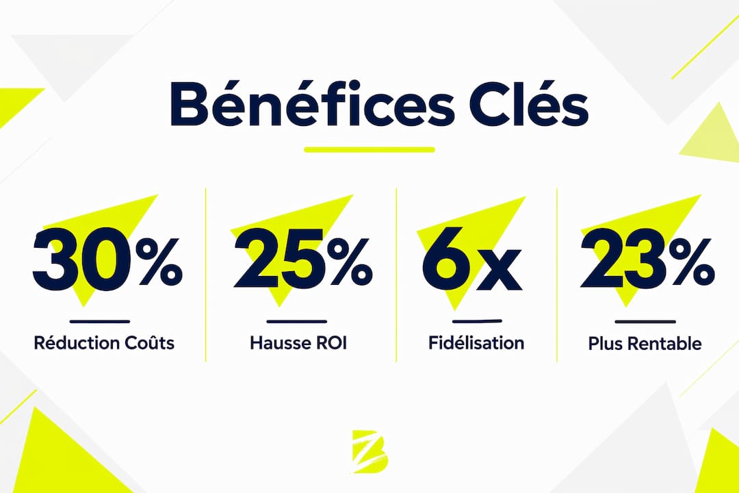 Infographie mettant en avant les chiffres clés sur les avantages d’une approche basée sur les données