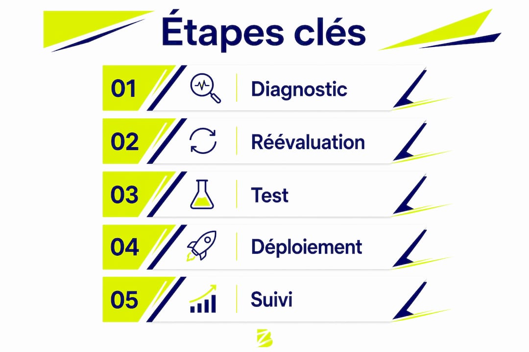 Les grandes étapes de la modernisation en un coup d’œil