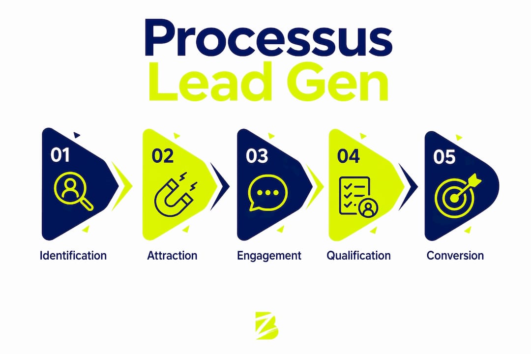 Découvrez en un coup d'œil les différentes étapes essentielles pour réussir votre stratégie de génération de leads grâce à cette infographie.
