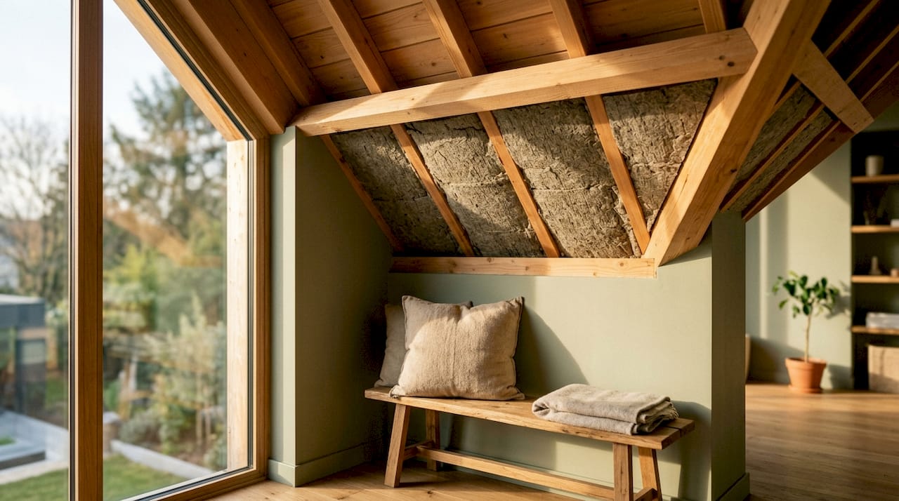 Des combles bien isolés pour un confort optimal, été comme hiver, et une tranquillité sonore appréciable au quotidien.
