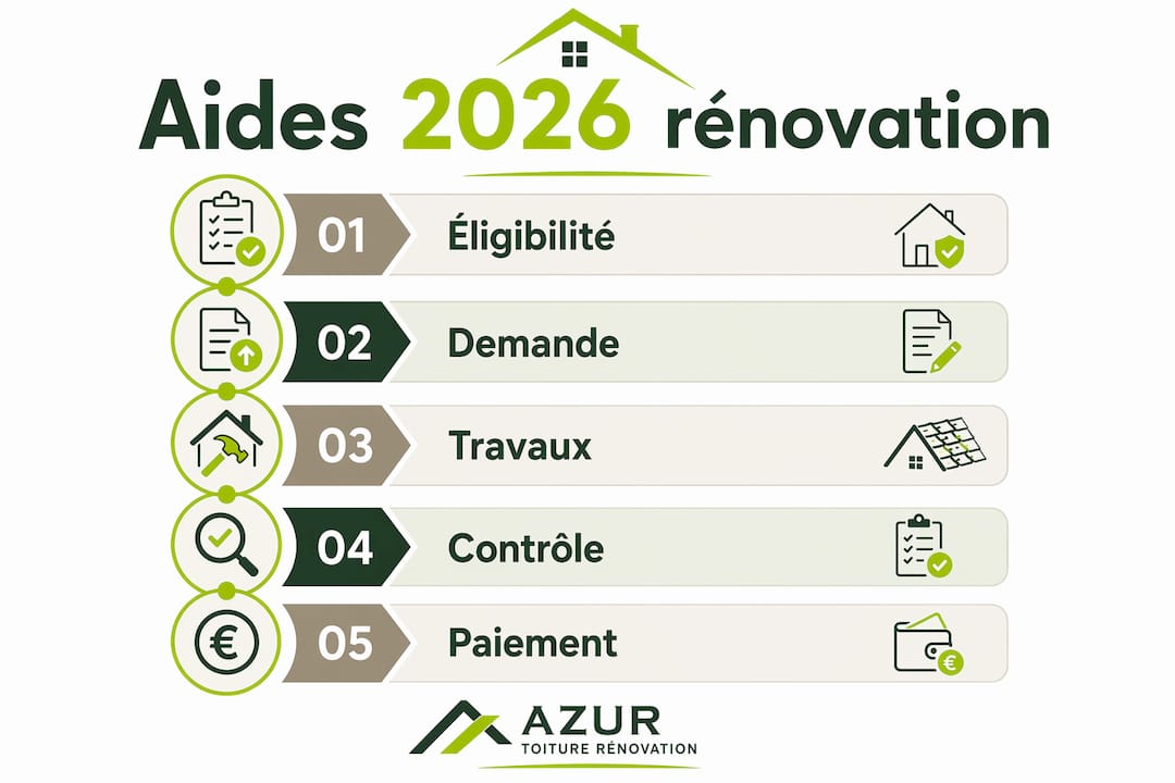 Découvrez en image les différentes étapes et dispositifs d'accompagnement pour réussir votre projet de rénovation énergétique en 2026.