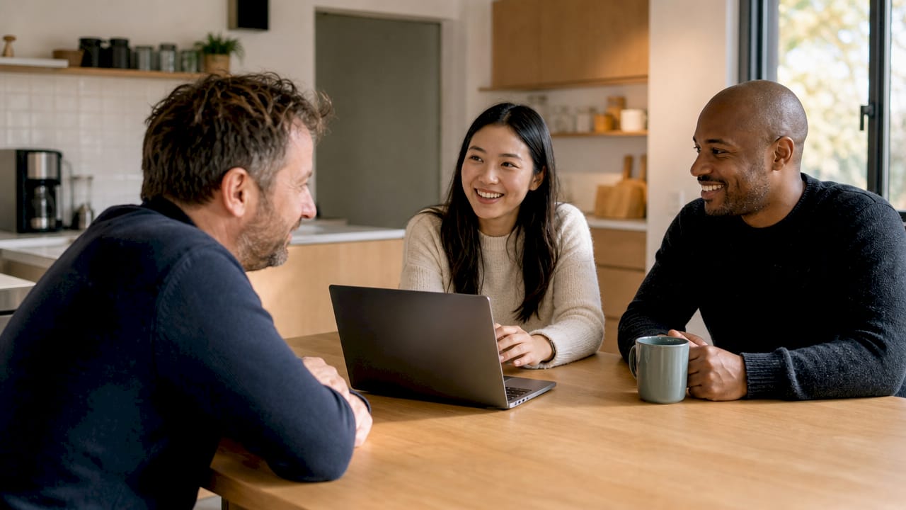 Des collaborateurs d’une PME échangent sur les défis humains liés à la transformation digitale.