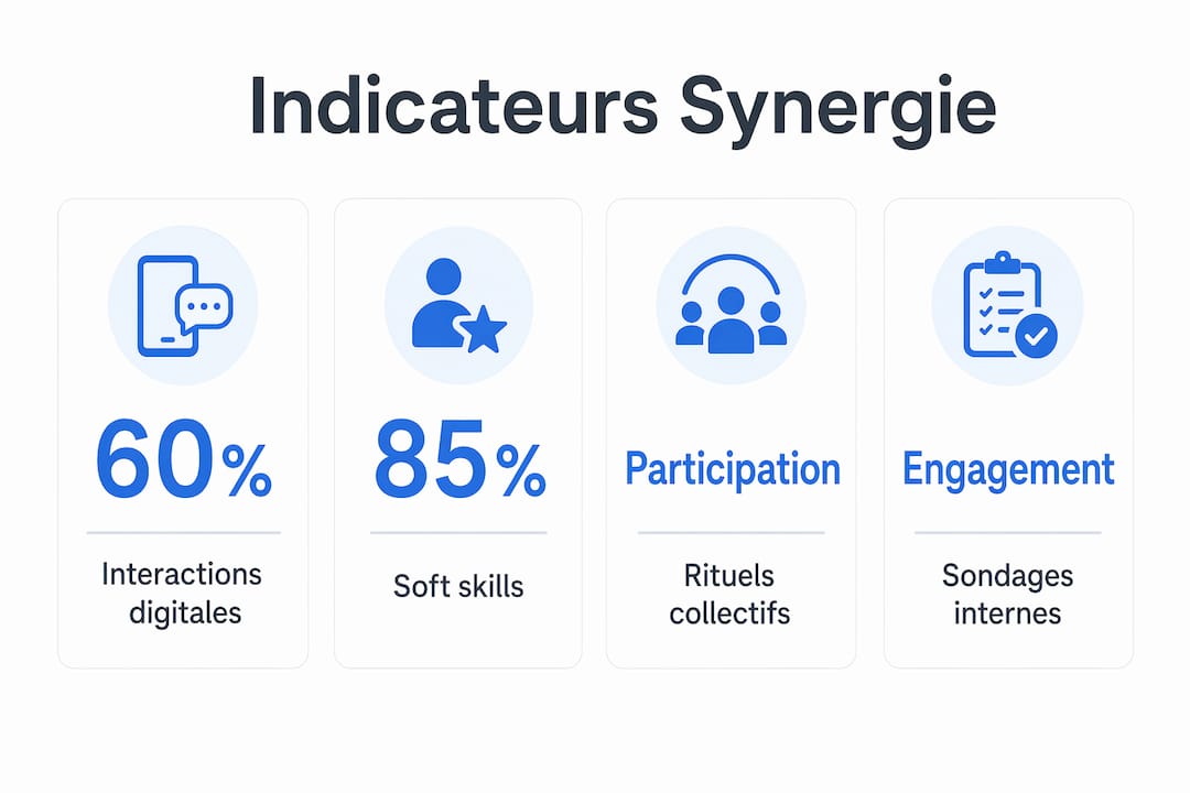 Vue d’ensemble des principaux indicateurs de performance liés à la synergie
