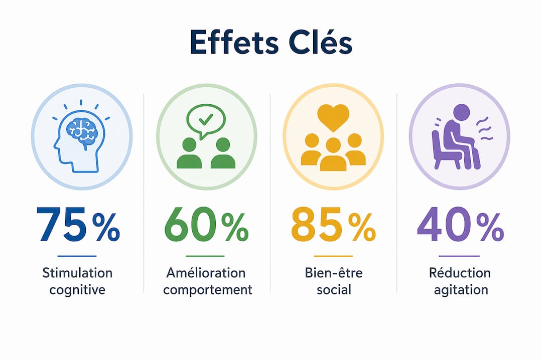 Infographie : les bienfaits des activités proposées en EHPAD