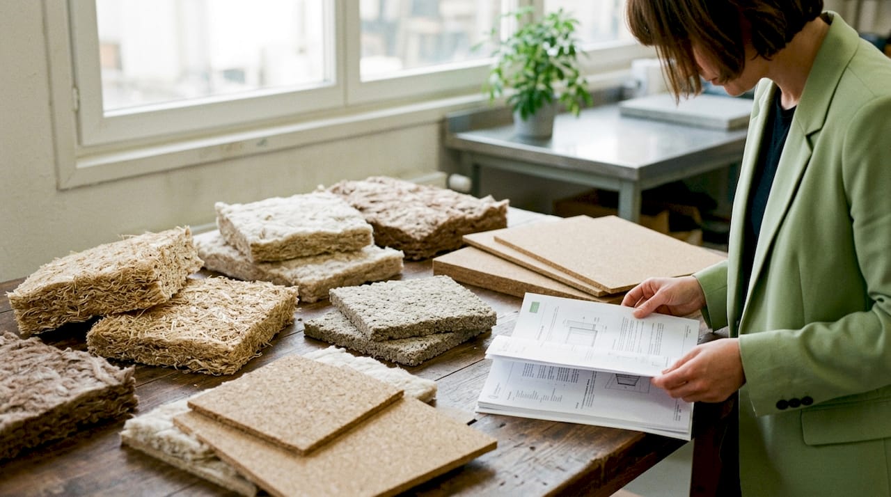 Un architecte évalue des solutions d’isolation écologique pour la toiture.