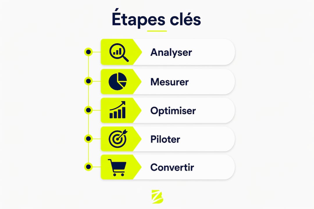Les grandes étapes de la réussite commerciale digitale : infographie à destination des managers